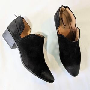 Black Suede Qupid Booties